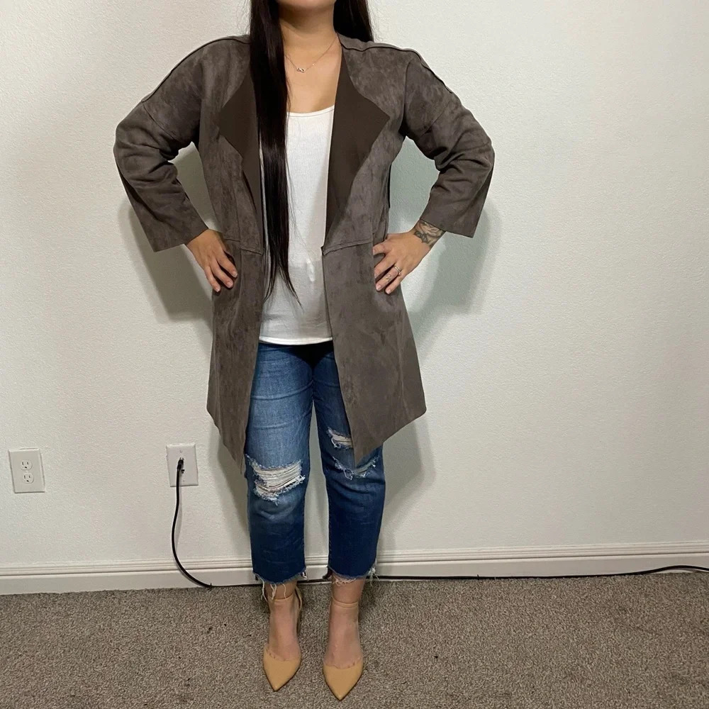 Rain + Rose Waterfall Lightweight Coat Size Small